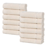 Milo Smart Twist Viscose Cotton Blend Face Towels Washcloths Set of 12